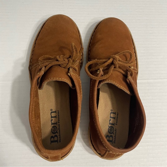 BORN Boots Chukka Loafer Lightweight Leather Boho Nuala  size 7 38 rust brown - Picture 9 of 12